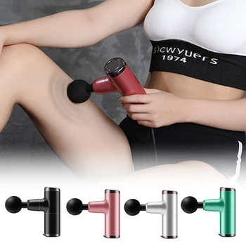 

Mini Portable Pocket Electric Massager Gun Body Muscle Relaxation 4 Stalls Strong Massager For Neck and Back Slimming Shaping