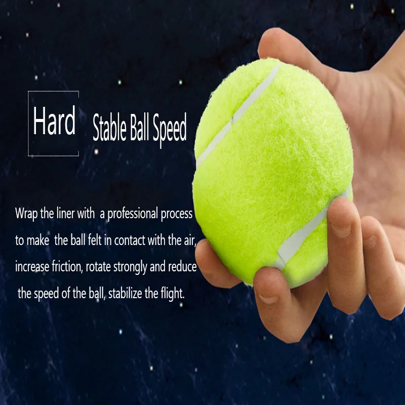 Kawasaki 3 шт. резиновый теннисный мяч Высокопрочный Прочный Теннисный мяч для школы клуба соревнования тренировочные упражнения