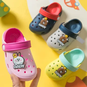 

2020 New Fashion Boy Girl Beach Slippers Children Sandals Summer Cartoon Kids Shoes EVA Resistance Breathable Antislip Baby