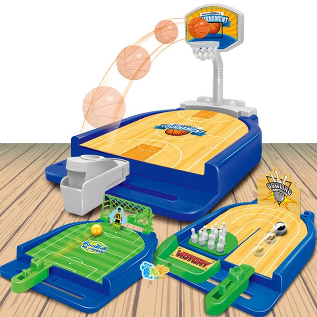 US $4.37 Mini Portable Desktop Basketball Soccer Family Interactive Sports Games Catapult Court Football Bow