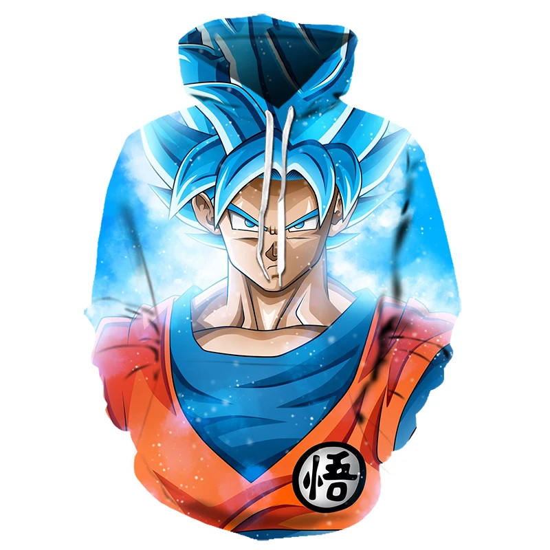 Dragon Ball Z Goku 3D Толстовка с капюшоном, пальто, мужские и женские свитшоты, 3D толстовки, пуловеры, верхняя одежда, куртка с капюшоном, спортивные костюмы, уличная толстовка с капюшоном