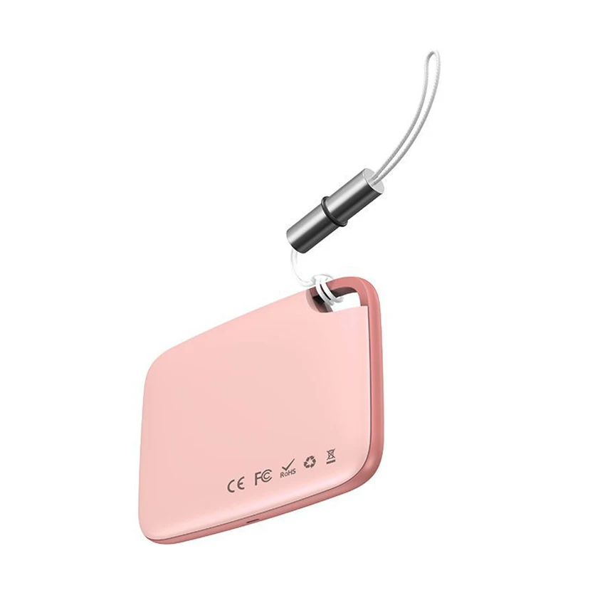 Mini rastreador GPS en tiempo Real con cordón, localizador de llaves, dispositivo de Sensor de alarma de Antipérdida inalámbrico para niños y perros