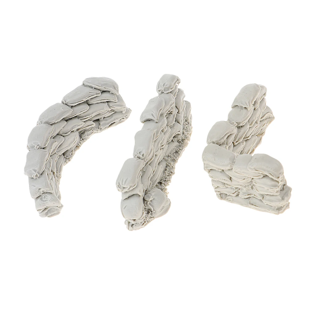 Scale Resin Bags Wall DIY Scenery Action Figure Model War Game Accessories