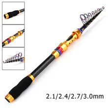 

2.1-3.0m Professional Telescopic Carbon Fiber Fishing Rod Stick Ultralight Spinning Pole Carbon Fiber Fishing Rod Fishing Tool