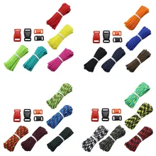 H уличный Паракорд 7 нитей Паракорд пряжки Комплект парашютный шнур веревка для DIY плетеный браслет кулон бельевая линия