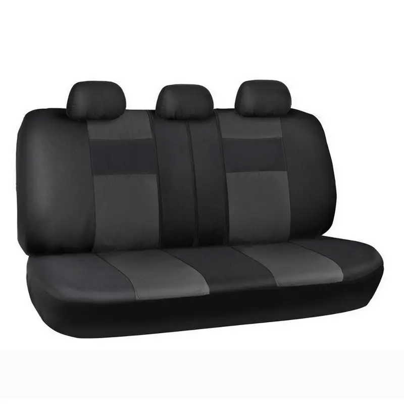 Чехол для сидения автомобиля искусственный кожаный материал универсальный 5-чехлы для сидений автомобиля из ткани, коврик Four Seasons Дополнительный черный XR657 - Название цвета: rear seat
