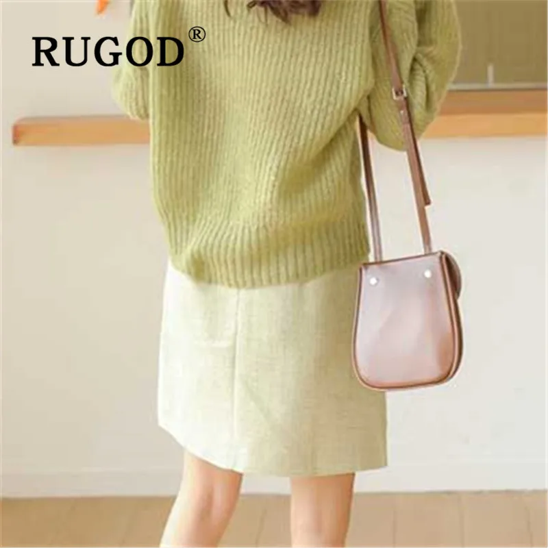 RUGOD, корейский стиль, шикарный, v-образный вырез, сплошной цвет, вязаный свитер, простой кардиган, зимние топы для женщин, осень, трикотаж