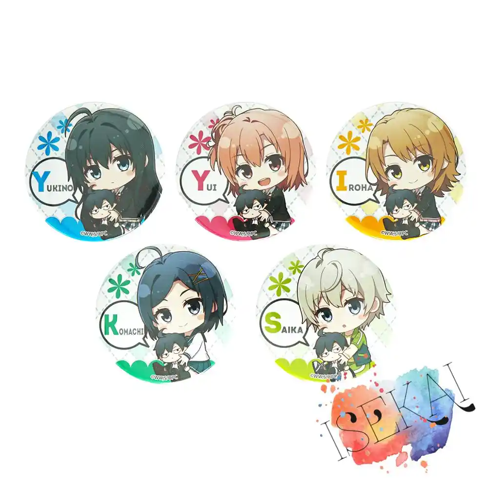 マイティーンロマンティックコメディsnafuアニメ雪乃yuigahamaゆい戸塚雑賀hikigaya Komachi一色いろは金属バッジブローチピン ブローチ Aliexpress