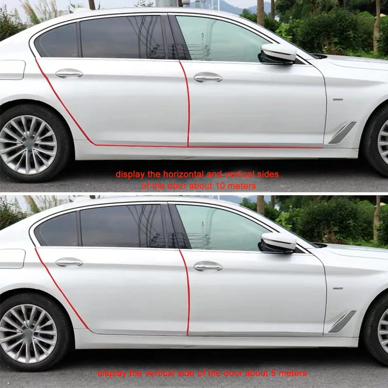 2/3/5M Auto Tür Anti Kollision Streifen mit Stahl Disc Bumper Trim