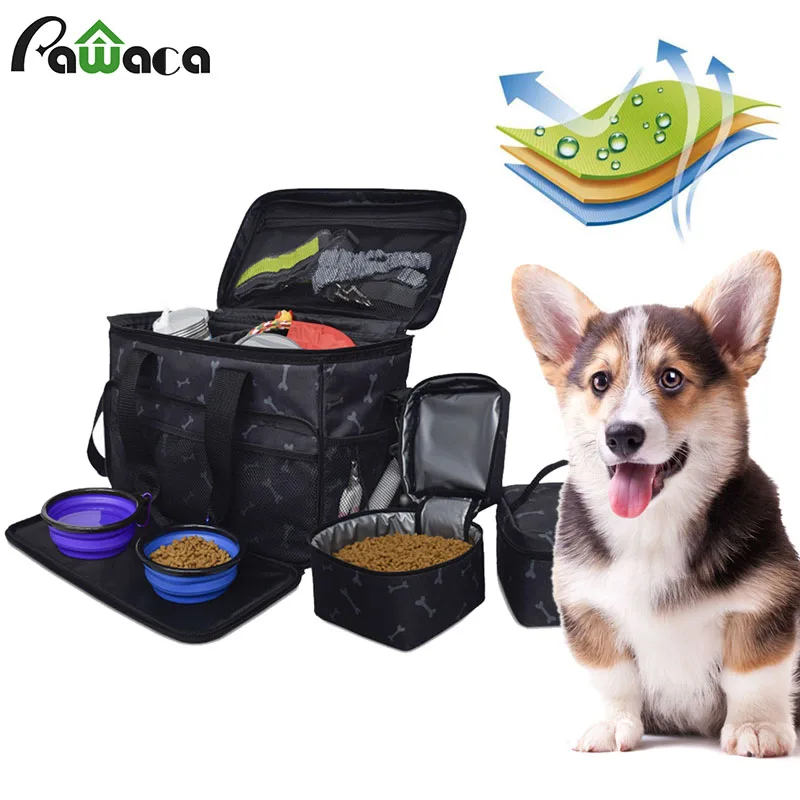 Большая Дорожная сумка-переноска для собак, сумка-переноска для собак, складная силиконовая миска для щенков, послушание, ловкость, наживка, тренировочное питание для собак/Ca