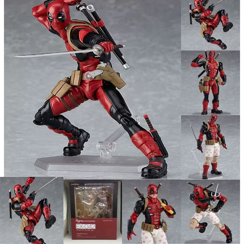 Фигурка Дэдпула Figma 042 Version экшн-фигурка супергероя Коллекционная модель игрушки