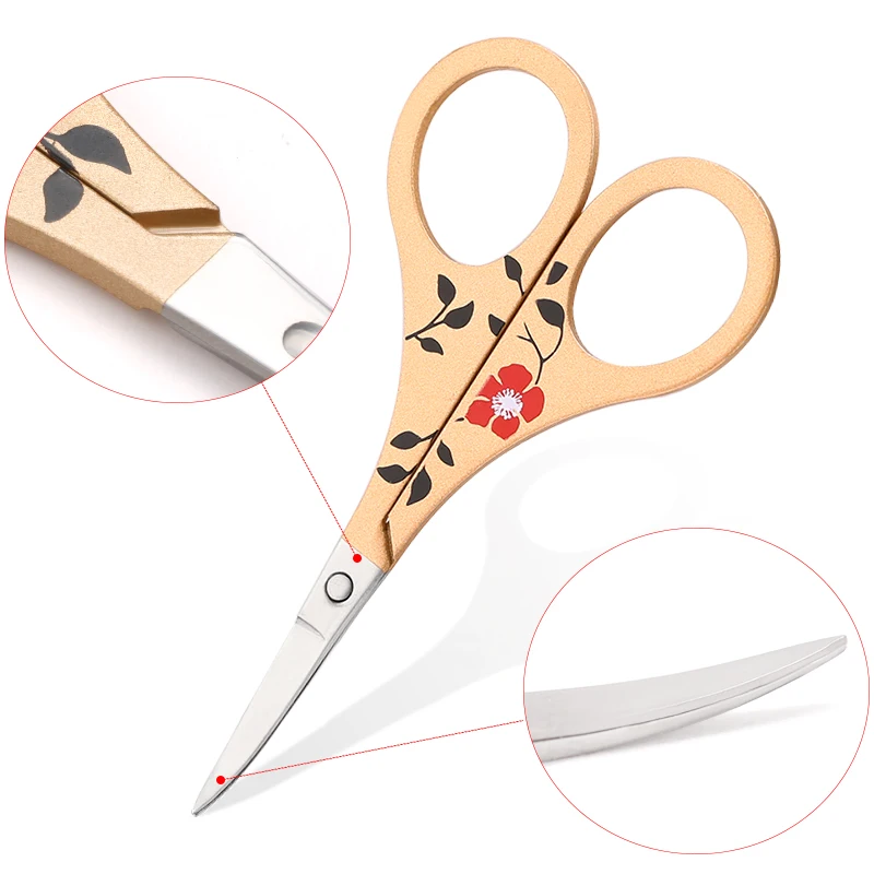 1Ps Nail Scissors Sticker Decal Supplies Personal Care Small Beauty  Scissors Pointed Eyebrow Scissors Nose Hair Scissors Eyelash - AliExpress