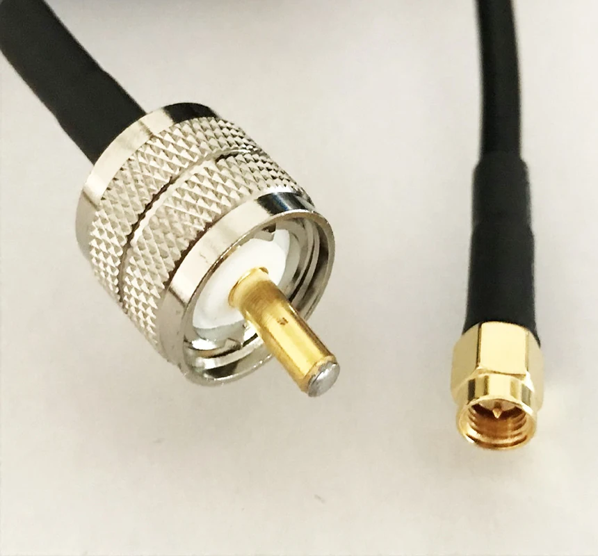 RG58 ручной PL259 кабель SMA штекер UHF PL-259 Разъем RF коаксиальный кабель 10 м 33 фута