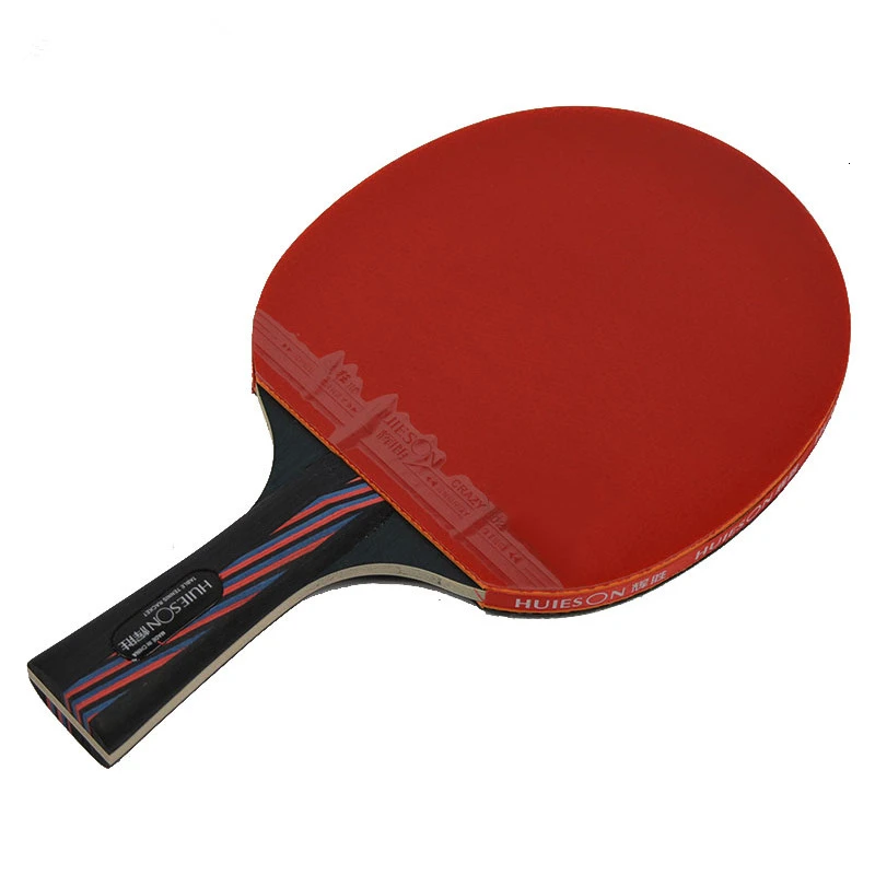 Huieson Hybrid Carbon Fiber Table Tennis Racket Blade Double Face Pimples-in Racket Rubber Ping Pong Paddle for Senior Players (6)