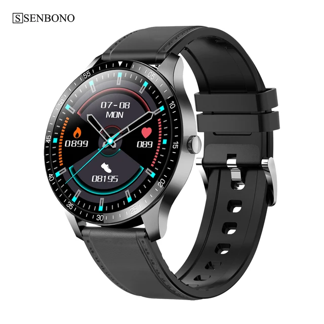 SENBONO S80 Smart Watch Men Sport Waterproof IP68 Sleep Heart Rate Fitness Tracker 2020 Women Smartwatch for IOS android huawei 1