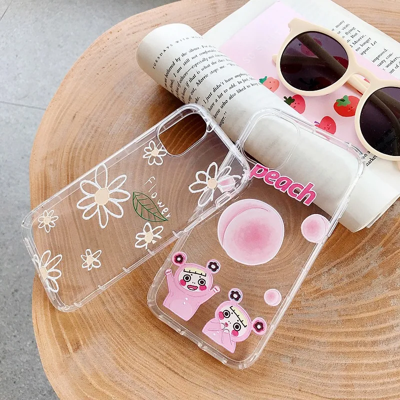 

high quality Clear soft case for iphone 11 pro x xs max xr 8 7 6 6S plus SE 2020 silicone phone cover Cute summer coque fundas
