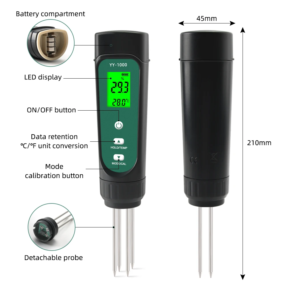 Yieryi YY-1000 Medidor de Temperatura CE do