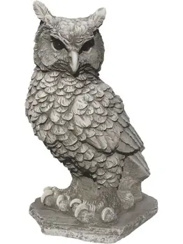 

Decorative figure Owl 42cm. Concrete-concrete stone-stone for garden Lifelike Moss