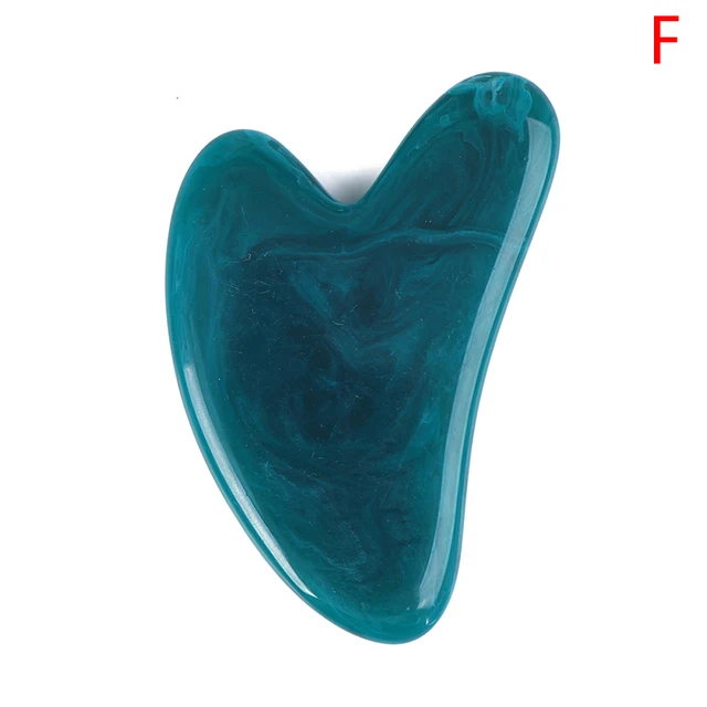 1pc Heart Shape SPA Massage Beeswax Gua sha Scraping Massage Scraper Face Massager Acupuncture Guasha Board Massager for face Beeswax