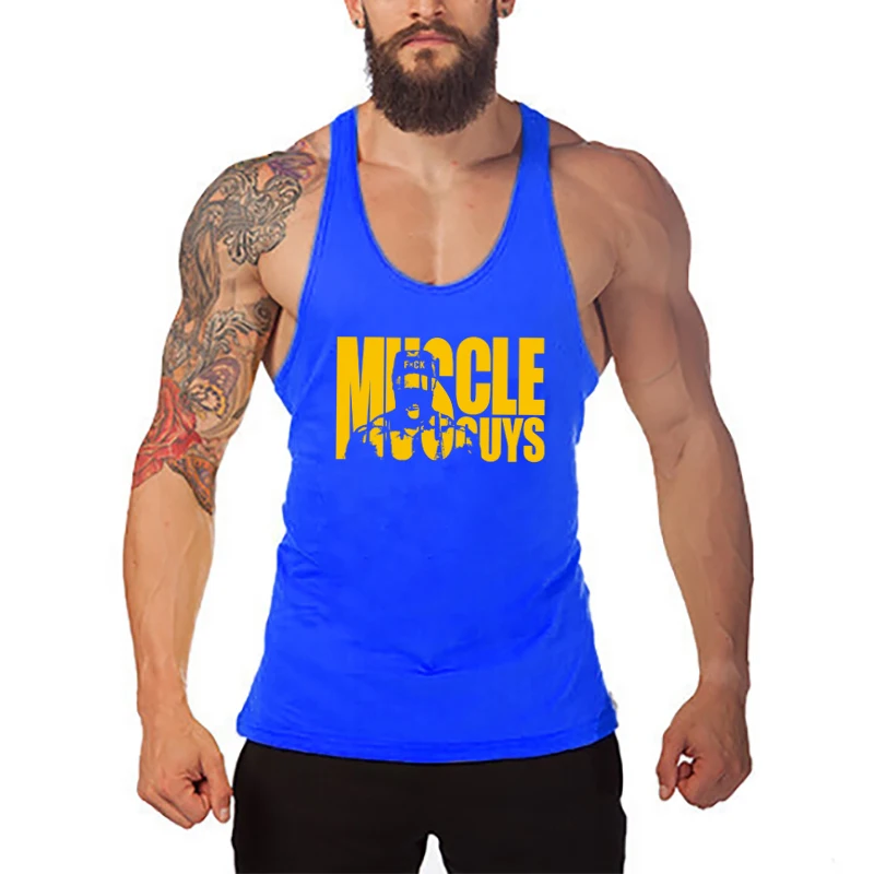 

Brand Casual Tank Tops Men Fashion Gyms Fitness Vest Singlets Sleeveless Shirt Cotton Muscle Undershirt Clothing Bodybuilding