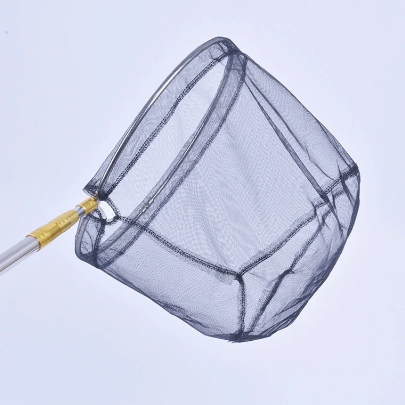 

Stainless Steel Frame Fishing Folding Net Brail Head Round Small Mesh Fishing Hand Landing Net Head L7375