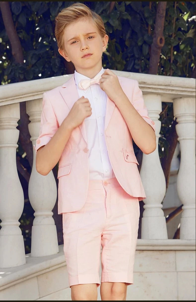Boy Wedding Suits 2 Pieces 2021 Summer Ti Child One Button Formal Wear