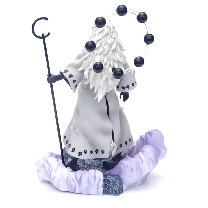 Наруто Учиха Madara Rikudō Sennin Ootutuki Hagoromo Замена лица ПВХ фигурка Коллекция Модель 28 см