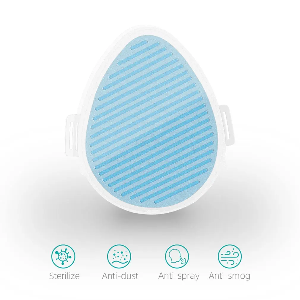 

K3 Reusable Mask 3-layer Self-priming Filter Mask anti-splash anti bacteria anti-dust Face Mask anti-pollen with 10 Filter Pads