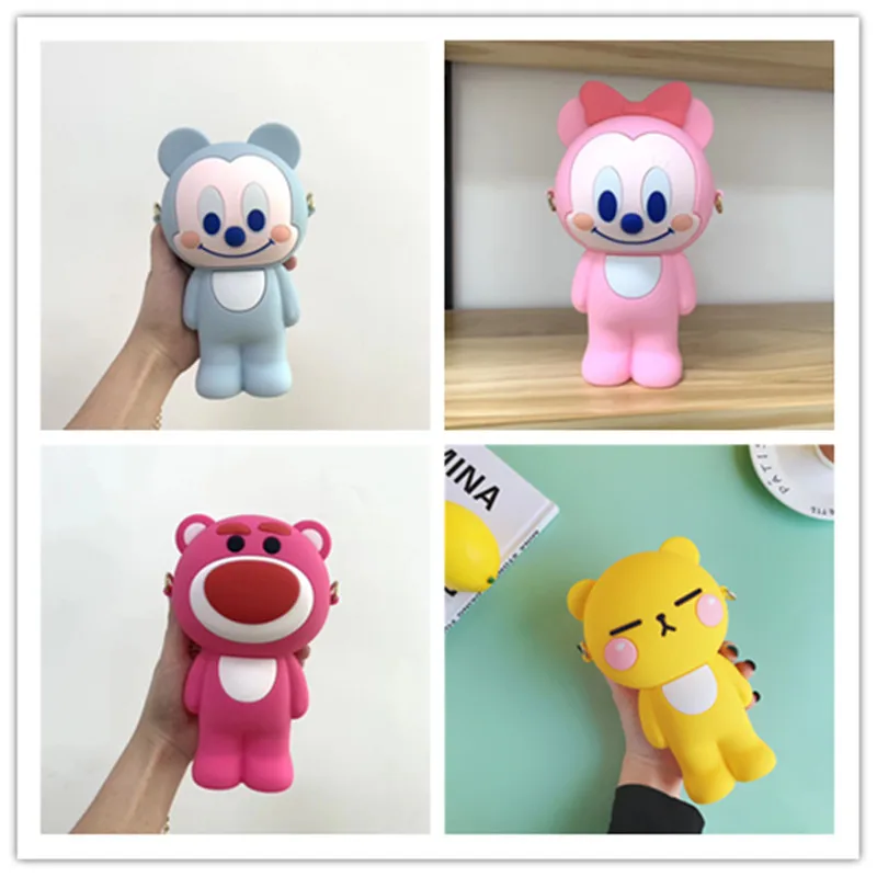 

Silicone Big Kawaii Pencil Cases Multi-functional Makeup Bag Stationery Pen Bags Storage Pencil Box School Supplies for Students