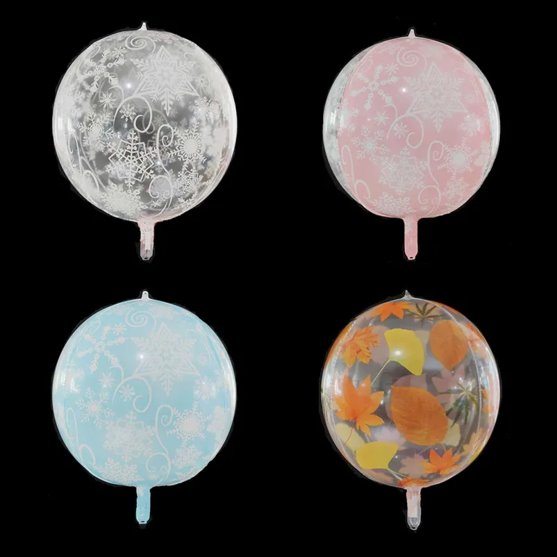 

20pcs 22inch 4D Snow Leaves Balloons Birthday Party Decorations DIY Wedding Supply Happy Birthday balony globos ballons ballonne
