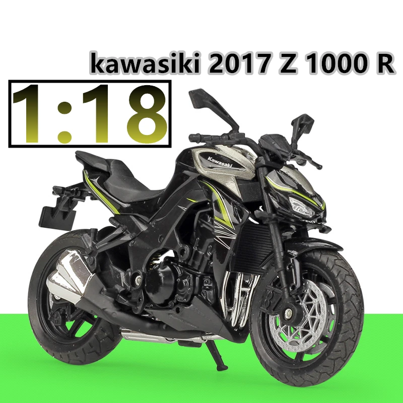 WELLY 1:18 Kawasaki Z 1000 R литая модель мотоцикла из сплава игрушка для детей подарок на день рождения коллекция игрушек