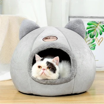 

Pet Warm Nest Cat Dog Kennel Pets Bed Cats House Kitten Bed Basket for Cats Pets Tent Cozy Cave Cama Gato Deep Sleep in Winter