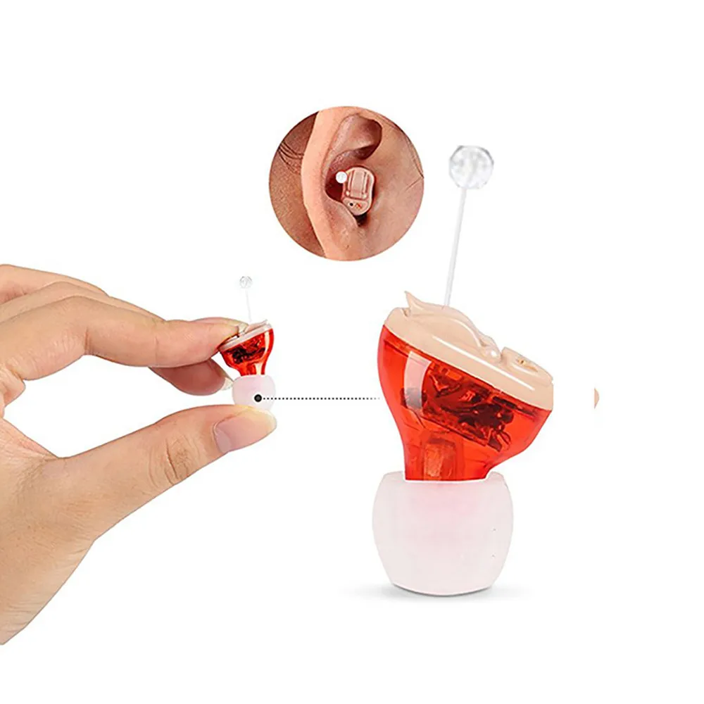 

Portable Audiphones Mini Hearing Aids Adjustable Tone hearing aid Small In The Ear Invisible Best Sound Amplifier Ear Care Tools