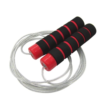 

1pc Adjustable Jump Skipping Rope Rapid Skipping Rope with A Durable Wire Bearing for Men and Women(Red)