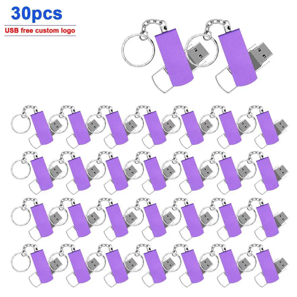 30 шт./лот Флешка 32 Гб 16 usb флешка 64 ГБ 8 4 дешевая карта памяти 128 металлическая 2 0