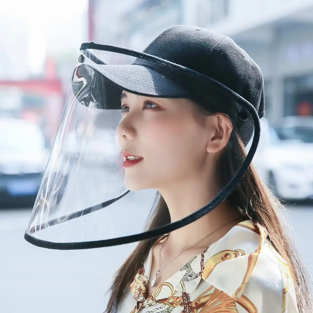 Anti-Saliva Splash Anti-Spitting Anti-Fog Anti-Oil Protective Baseball Cap Mask Removable | Безопасность и защита