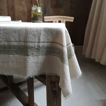 

Hand-drawn Table Cloth Vintage Japan Cotton Linen Anti Dust Table Cover Tablecloth Food Photography Background Home Office Decor