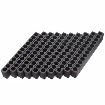 

10pcs 12-Holes Hex Shank Screwdriver Bit Holder Plastic Screwdriver Head Storage