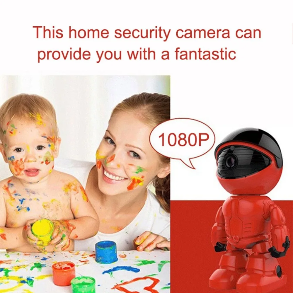 1080P HD Telecamera di Rete A due vie Audio Senza Fili Telecamera di Rete Macchina Fotografica di R