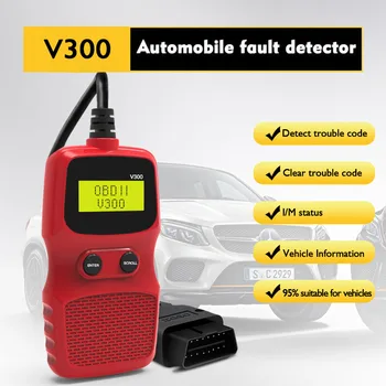 

Car fault detector OBDII Diagnostic Tool Scanner Code Reader auto Code Scan Large LCD screen 2001 later car Read real-time data