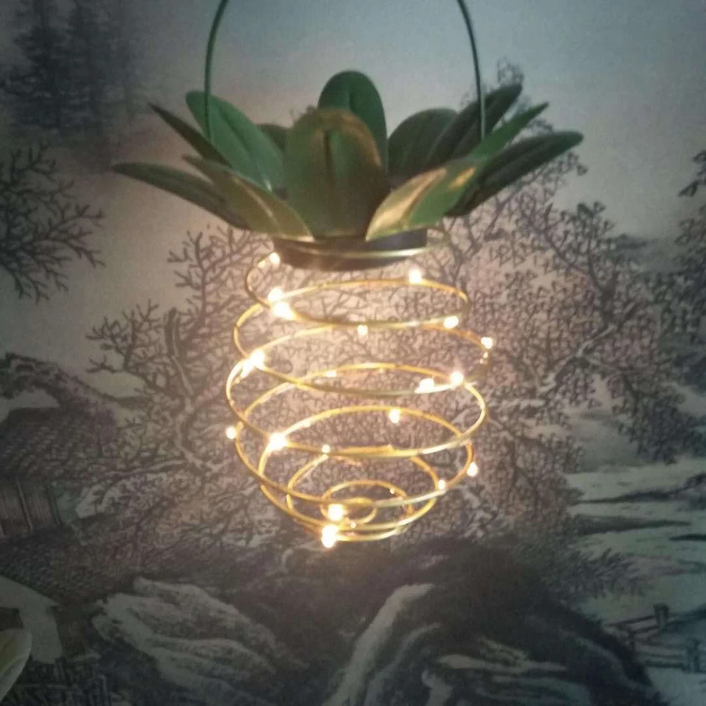 Домашний комплект из 2 предметов солнечный садовый светильник s ананас Форма на