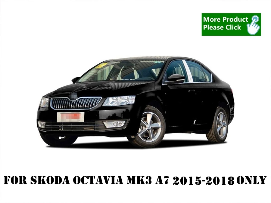 Дверь подлокотник окно стекло Лифт кнопка Панель рамка Крышка отделка для Skoda Octavia MK3 A7- ABS/нержавеющая сталь