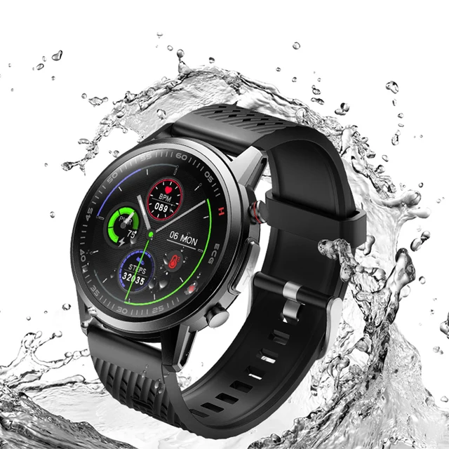 2021 650nm Laser Therapy Smart Watch ECG&PPG Body Temperature Waterproof Men Sport Fitness Watches For Android Apple Xiaomi F800 5