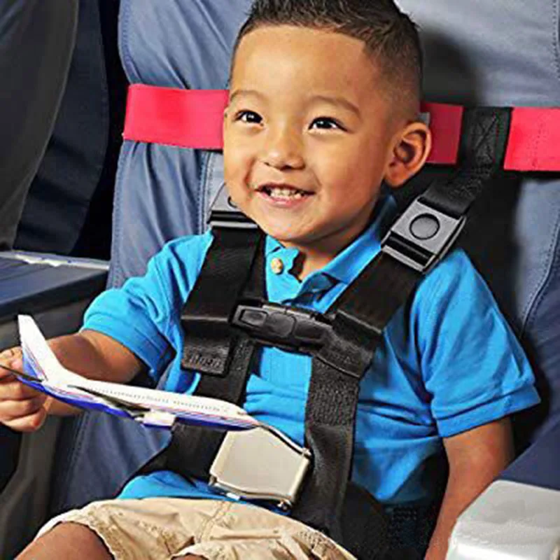 

Child Safety Airplane Travel Harness Safety Care Harness Restraint System Belt PUO88