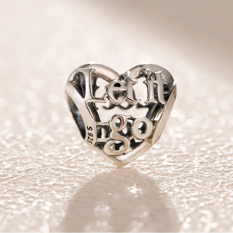 

100% 925 Sterling Silver 1:1 Heart Charm Fit DIY Europe Women Bracelet Jewelry