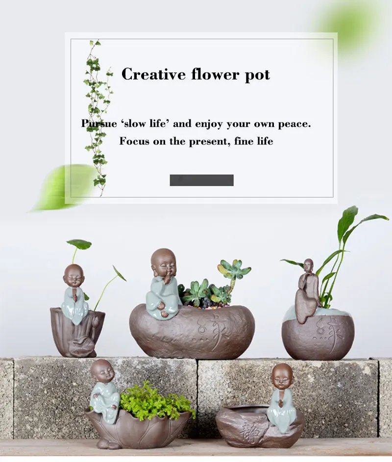 para plantar flores, varanda, suculentas para decoração de vaso de escritório