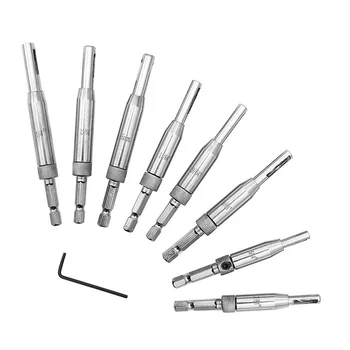 

9PCS/Set Hinge Drill Bits 1/4 inch Shank Self Centering Window Door Hinge Twist Wood Drill Bits
