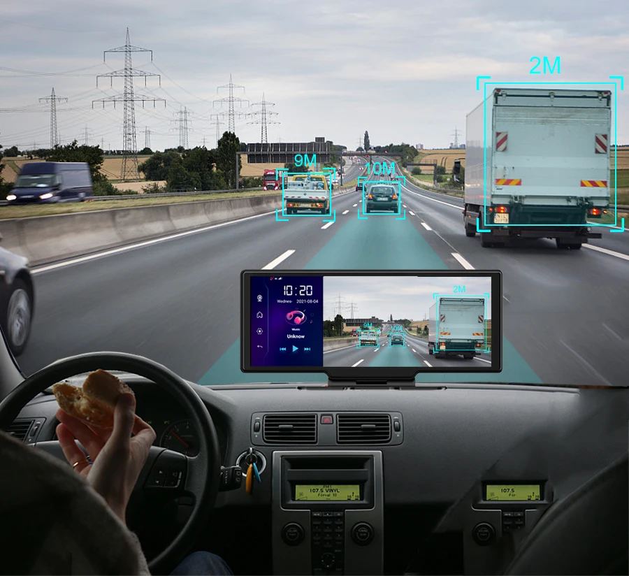 fleet tracking 4G Android 8.1 Car Rearview Mirror dash cam Camera 10.26"Remote monitoring DVR WiFi GPS Navigator Dual lens ADAS Auto Recorder car navigation