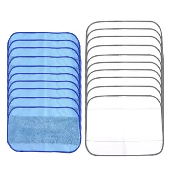 

Microfiber 10pcs Wet and 10pcs Dry Dweeping Pro-Clean Mopping Cloths for iRobot Braava 380 380t 320 Mint 4200 4205 5200 5200C Va