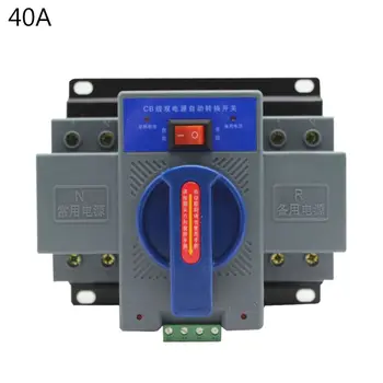 

Mini ATS 220V 2P Dual Power Automatic Transfer Switch Circuit Breaker 16-63A
